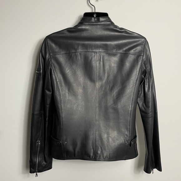 John Varvatos Collection Leather Moto Jacket - Picture 2 of 6